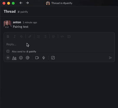 Pairify demo